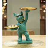 ITALIAN BULLDOG DOUBLE TRAY HOLDER