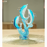 MURANO GLASS DOLPHIN POD
