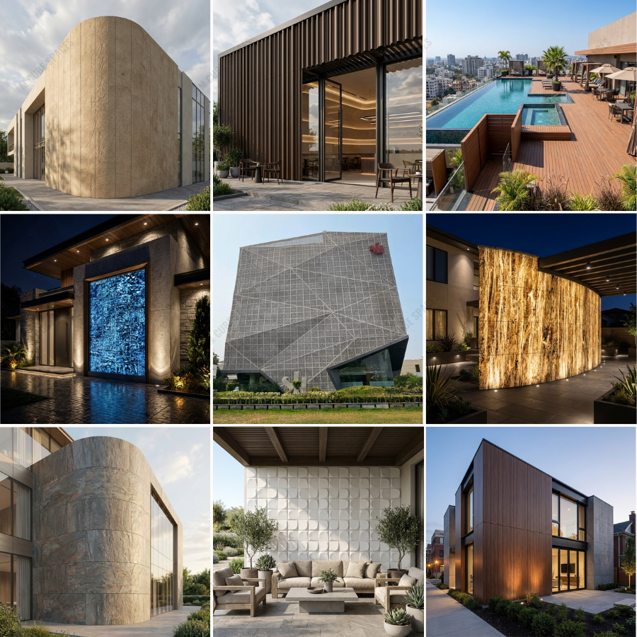 High-Performance Cladding, Facade and Elevation Materials for Modern Exteriors