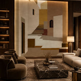 MWA-LWZ-353 | Pathway to Light (Brown) Wallpaper for Living Room & Foyer Interiors | 10.76 Sq. Ft. | 1 m × 1 m Roll