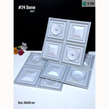 Grey 24 Dome (50cm x 50cm) 3D PVC Wall Panel