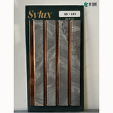 Sylux 107 Designer Charcoal Louver Panel – 8 Ft x 4.5 Inch