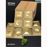 Champagne Gold 24 Dome (50cm x 50cm) 3D PVC Wall Panel