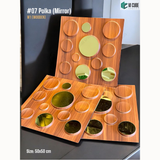 W1 Mirror 07 Polka (50cm x 50cm) 3D PVC Wall Panel