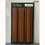 Sylux 114 Wood Finish Charcoal Louver Panel – 8 Ft x 4.5 Inch