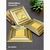 Champagne Gold Mirror 19 Vault (50cm x 50cm) 3D PVC Wall Panel