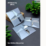 Grey Mirror 04 Mosaic (50cm x 50cm) 3D PVC Wall Panel