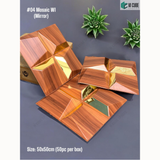 W1 Mirror 04 Mosaic (50cm x 50cm) 3D PVC Wall Panel