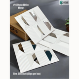 White Mirror 14 Stone (50cm x 50cm) 3D PVC Wall Panel