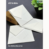 White 22 Fin (50cm x 50cm) 3D PVC Wall Panel