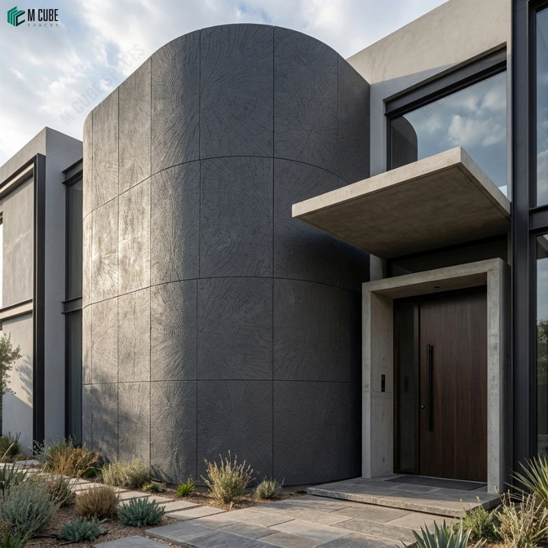Architectural Flexistone Cladding for a Contemporary Villa Facade