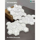 White 23 Emerald (50cm x 50cm) 3D PVC Wall Panel