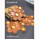 W1 Mirror 23 Emerald (50cm x 50cm) 3D PVC Wall Panel