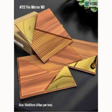 W1 Mirror 22 Fin (50cm x 50cm) 3D PVC Wall Panel