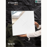 White Mirror 17 Louver (50cm x 50cm) 3D PVC Wall Panel