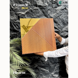 W1 Mirror 17 Louver (50cm x 50cm) 3D PVC Wall Panel