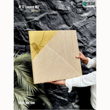 W2 Mirror 17 Louver (50cm x 50cm) 3D PVC Wall Panel