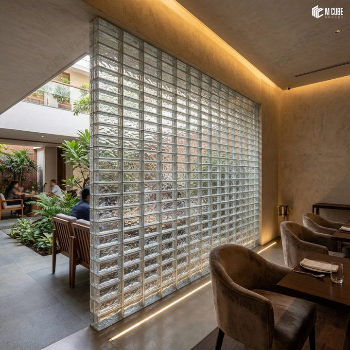 MCS-GB-106 Decorative Glass Brick for Light Diffusing Walls and Partitions inspiration