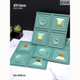 Pastel Green 24 Dome (50cm x 50cm) 3D PVC Wall Panel