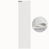 MLV-UME-103 Premium Flexible Louvers – HDHMR Backing, PVC Finish