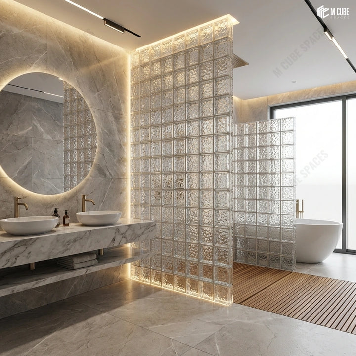 MCS-GB-108 Decorative Glass Brick for Light Diffusing Walls and Partitions inspiration