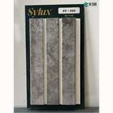 Sylux 203 Marble & Stone Charcoal Louver Panel – 8 Ft x 4.5 Inch