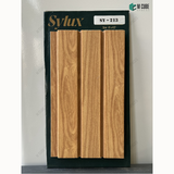Sylux 213 Wood Finish Charcoal Louver Panel – 8 Ft x 4.5 Inch