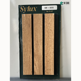 Sylux 215 Wood Finish Charcoal Louver Panel – 8 Ft x 4.5 Inch