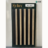 Sylux 217 Wood Finish Charcoal Louver Panel – 8 Ft x 4.5 Inch