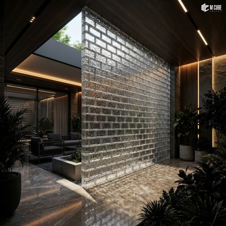 MCS-GB-110 Decorative Glass Brick for Light Diffusing Walls and Partitions inspiration