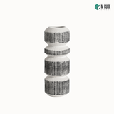 White Abstract Textured Vase – Big