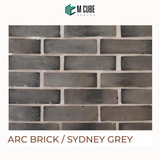 Archaized Brick Cladding – Sydney Grey – 2.4 x 8.3 in – 10-13mm