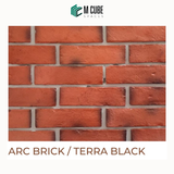 Archaized Brick Cladding – Terra Black – 2.4 x 8.3 in – 10-13mm