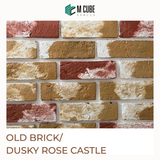 Old Brick Cladding – Dusky Rose Castle – 2.5 x 8.5 in – 18-20mm