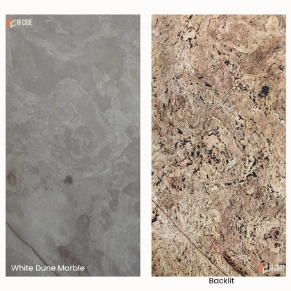 Translucent Stone Veneer - White Dune Marble