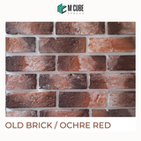 Old Brick Cladding – Ochre Red – 2.5 x 8.5 in – 18-20mm