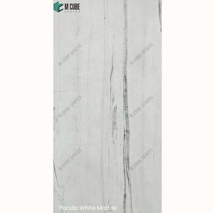 Opaque Stone Veneer - Panda White Marble