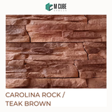 Carolina Rock Cladding – Teak Brown – 40mm