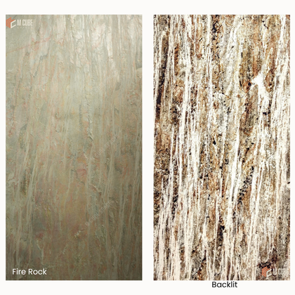 Translucent Stone Veneer - Fire Rock Marble