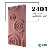 3D Parametric MDF/HDF Wall Panel – 8 ft x 4 ft | 2401