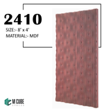 3D Parametric MDF/HDF Wall Panel – 8 ft x 4 ft | 2410