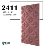 3D Parametric MDF/HDF Wall Panel – 8 ft x 4 ft | 2411