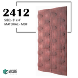 3D Parametric MDF/HDF Wall Panel – 8 ft x 4 ft | 2412