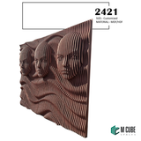 3D Parametric MDF/HDF Wall Panel – Customisable Size | 2421