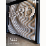 3D Parametric MDF/HDF Wall Panel – Customisable Size | 2444