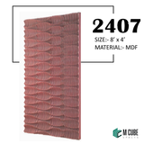 3D Parametric MDF/HDF Wall Panel – 8 ft x 4 ft | 2407