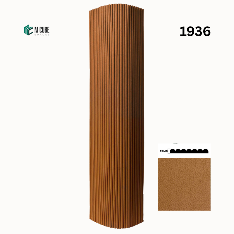 Flexible MDF Louver with Leather Finish – 1936 – M Cube Spaces