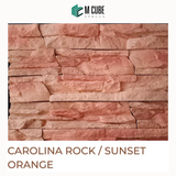 Carolina Rock Cladding – Sunset Orange – 40mm