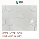 Hexa Interlock Cladding – Morning Glory – 20.8 x 6.3 in – 25mm