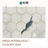 Hexa Interlock Cladding – Cloudy Ash – 20.8 x 6.3 in – 25mm